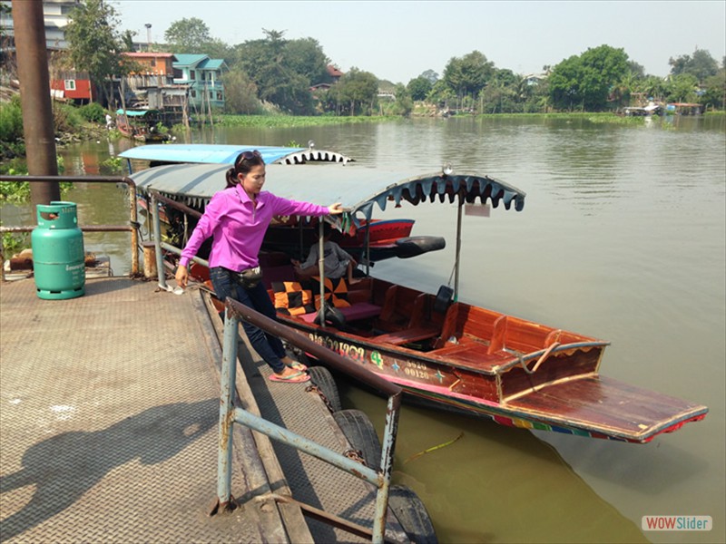 Boat ride on canel