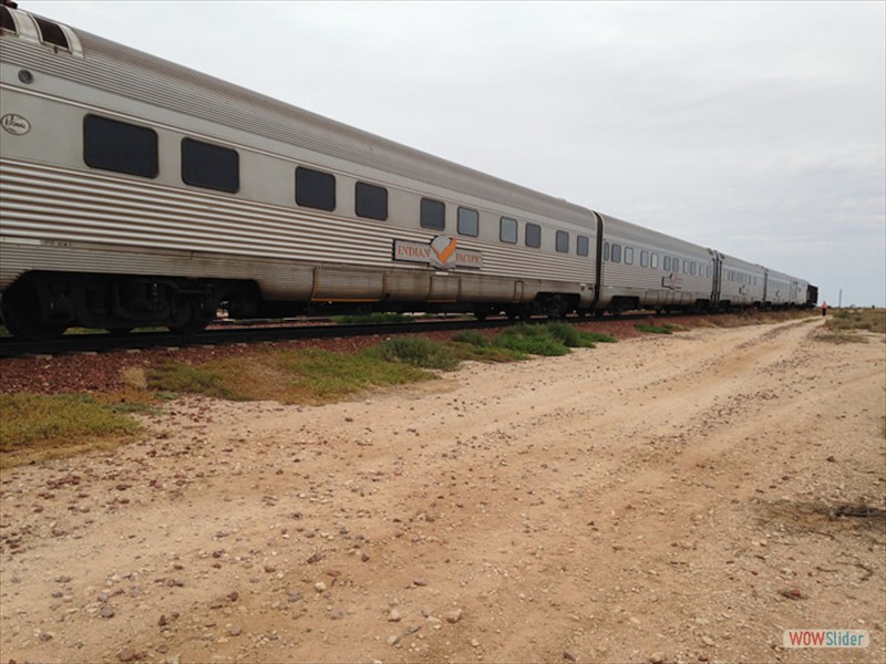 A stop for water and fuel on the Nullarbar Plain