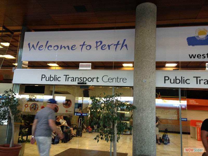 Arriving at Perth