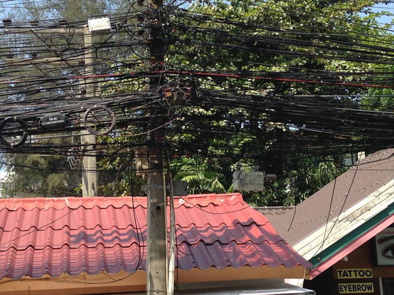 Typical electrical wiring in Thailand
