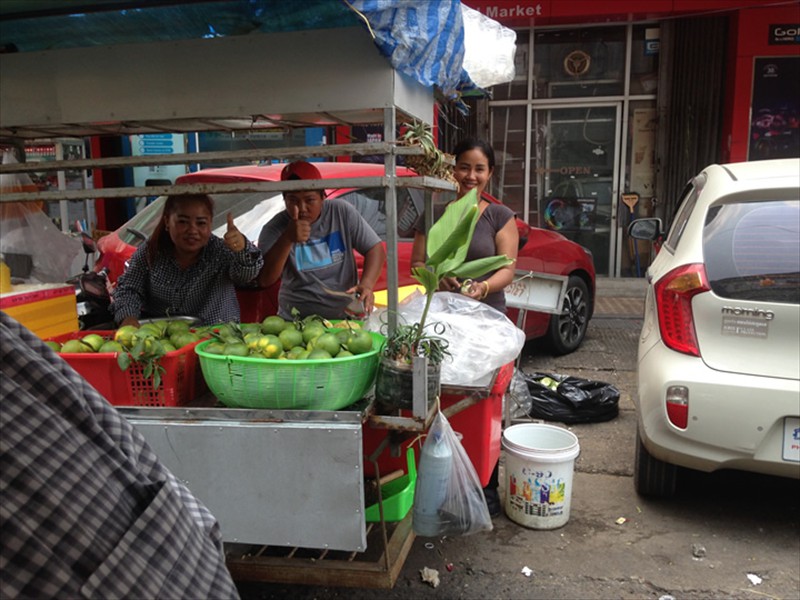 Typical friendly street stall